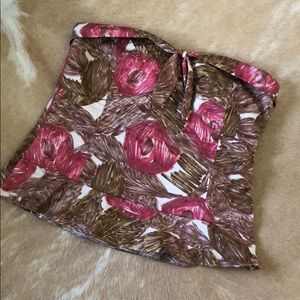 COPY - Anthropologie (Odille) strapless floral corset top